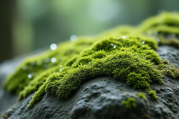 石と苔のディテール