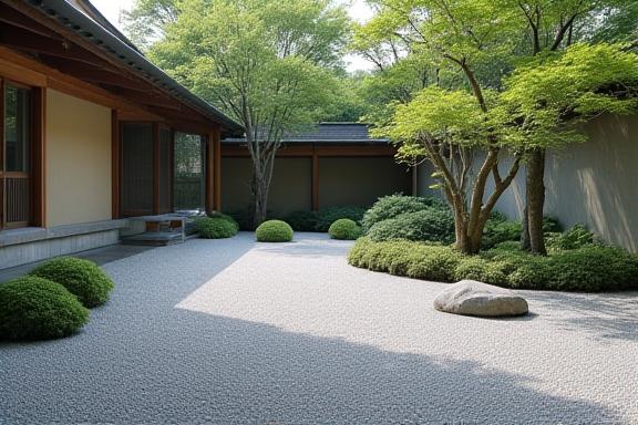 京都のモダンな禅庭園